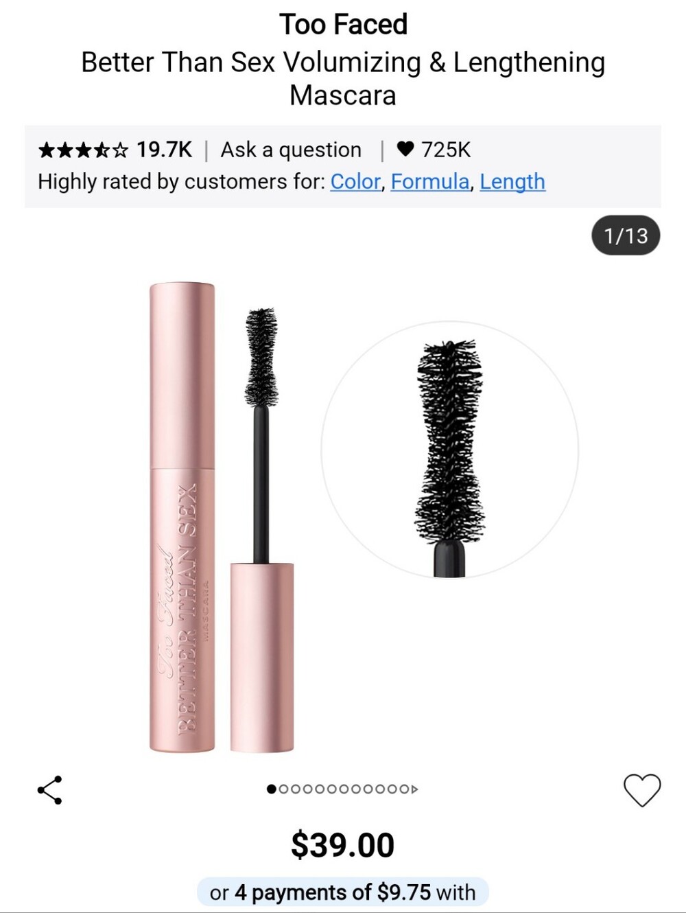 Too Faced Better Than Sex Mascara